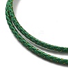 Polyester Cord Braided Necklace Makings MAK-L043-03G-15-2