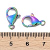 304 Stainless Steel Lobster Claw Clasps STAS-R135-03P-03-3