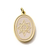 304 Stainless Steel Enamel Pendants STAS-R153-11G-1