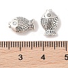 Tibetan Style Zinc Alloy Fish Beads X-TIBEB-R061-097-3