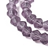 Imitate Austrian Crystal Frosted Glass Beads Strands EGLA-A039-T3mm-MD04-4