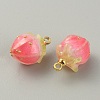 Opaque Acrylic Charms MACR-WH0007-80F-2