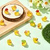 40Pcs 8 Styles Resin Duck Miniature Model AJEW-CJ0001-82-5