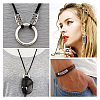 24Pcs 12 Style Tibetan Style Alloy Curved Tube Beads FIND-SC0002-98-5
