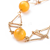 (Jewelry Parties Factory Sale)Brass Bar Link Chain Bracelets BJEW-JB04504-05-2