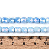 Anti-Tarnish Electroplate Glass Beads Strands GLAA-N057-6mm-01-4