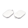 304 Stainless Steel Pendant Cabochon Settings STAS-N108-76P-2