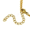 Brass Double Layer Cable Chains Necklaces NJEW-JN05014-5