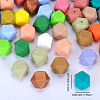 Hexagonal Silicone Focal Beads SI-JX0020A-34-2