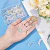 36Pcs 6 Colors Transparent Acrylic Round Beads MACR-SC0001-47-3