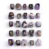 Viking Runes Engraved Tumbled Natural Amethyst Rune Stones PW-WG56DA1-03-1