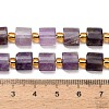 Natural Banded Amethyst Beads Strands G-F833-Q01-01-5