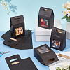 Rectangle Paper Storage Gift Boxes with Clear Window LS-CON-WH0095-60-4
