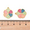 304 Stainless Steel Enamel Pendants STAS-S156-01G-05-3