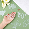 Gorgecraft 2 Sets 2 Styles Waterproof PVC Electrostatic Window Stickers DIY-GF0005-90-5