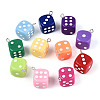 6 Facets Opaque Acrylic Pendants OACR-N148-02-1