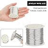 Fingerinspire 2 Rolls 2 Colors Round Copper Craft Wire Copper Beading Wire CWIR-FG0001-03B-2