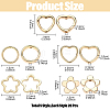 100Pcs CCB Plastic Bead Frame CCB-YW0001-64G-3