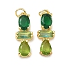 Brass Micro Pave Cubic Zirconia Pendants KK-H259-12B-G02-1