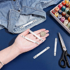 20Pcs Imitation Leather Bag Webbing Straps with Silver Color Plated Metal Eyelets for Bag Accessories DIY-NB0016-35D-3