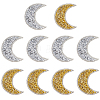 10Pcs 2 Colors Resin Rhinestone Iron on/Sew on Cloth Patches DIY-CY0003-31-1