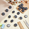  20Pcs Cloth with Aluminum Base Buttons BUTT-NB0001-77C-5