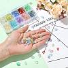 300Pcs 10 Colors Spray Painted Transparent Acrylic Beads OACR-FS0002-62-6