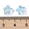 Transparent Spray Painted Glass Beads GLAA-NH0003-01H-3