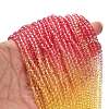 Transparent Painted Glass Beads Strands DGLA-A034-T3mm-A07-2