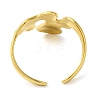 304 Stainless Steel Open Cuff Rings for Women RJEW-Z043-02G-3