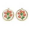 304 Stainless Steel & Embroidered Pendants SA-CBA1ED9-12G-1