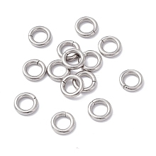 Non-Tarnish 304 Stainless Steel Jump Rings STAS-C040-01B-P