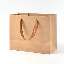 Rectangle Kraft Paper Bags AJEW-L047A-01