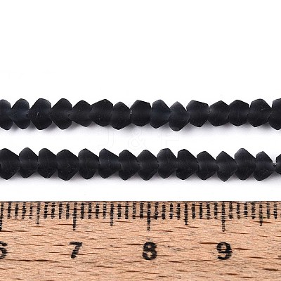 Frosted Transparent Glass Beads Strands LS-GLAA-N016-4mm-30-1