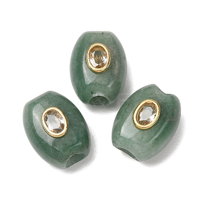 Natural Green Aventurine European Beads GG-CBA9389-01H-1