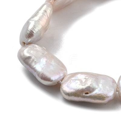 Natural Baroque Keshi Pearl Beads Strands PEAR-P064-01B-08A-1