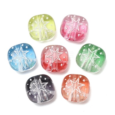 Gradient Color Transparent Acrylic Beads AC-CBAC4EE-01-1