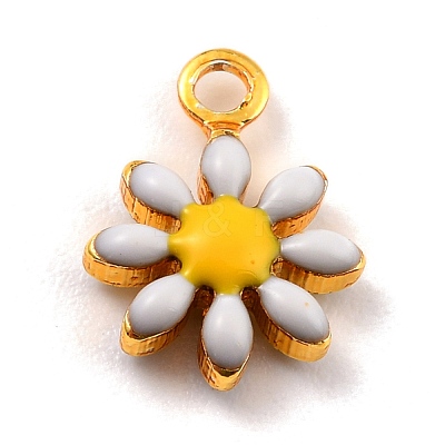 Brass Enamel Charms X-KK-K260-03G-RS-1