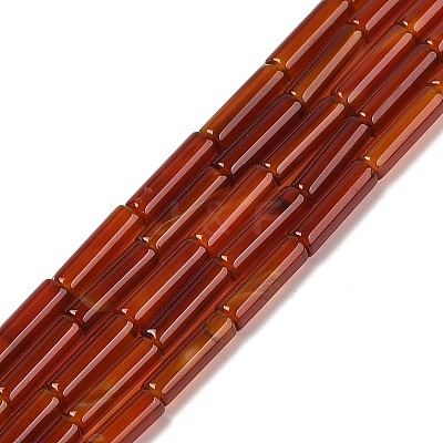 Natural Red Agate(Dyed & Heated) Beads Strands G-H087-H02-01B-1