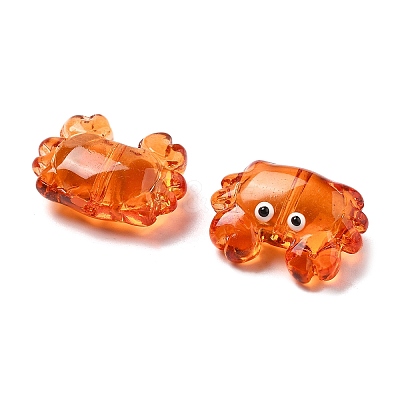 Transparent Glass Enamel Beads LAMP-V001-08I-1