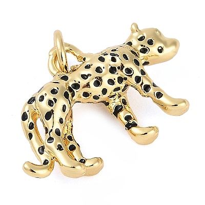 Rack Plating Brass Enamel Pendants KK-P287-10G-1