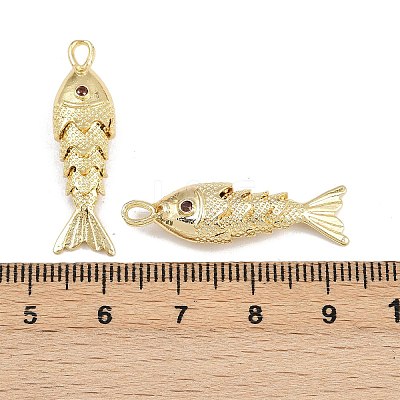 Brass Micro Pave Cubic Zirconia Pendants KK-A269-01B-G-1
