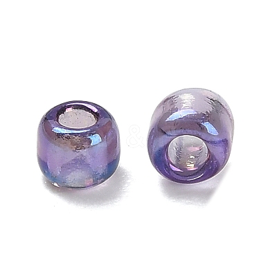 Transparent Colours Rainbow Glass Seed Beads SEED-H004-01E-1