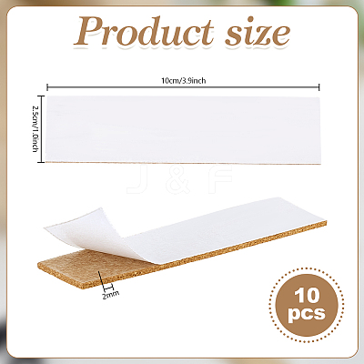 Cork Label Stickers STIC-WH0003-64-1