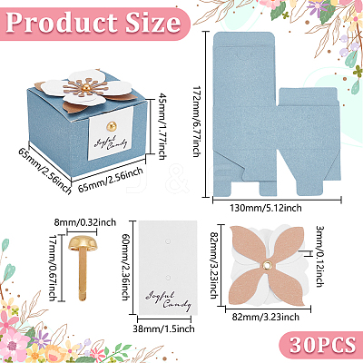 Cardboard Candy Storage Boxes CON-WH0816-027G-1
