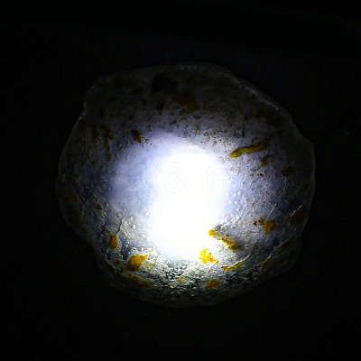 Dyed & Heatsd Natural Agate Slice USB Night Light Decoration G-Q170-10B-1