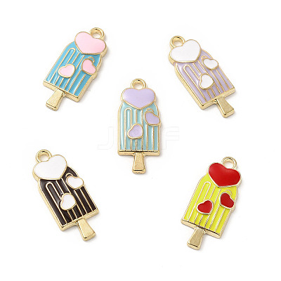 Summer Theme Alloy Enamel Pendants ENAM-B050-06G-1