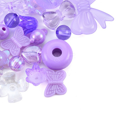 Opaque & Transparent Acrylic Beads MACR-T045-01A-1