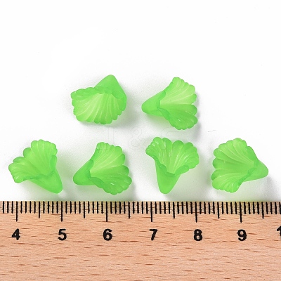 Frosted Acrylic Bead Caps MACR-S371-10A-734-1