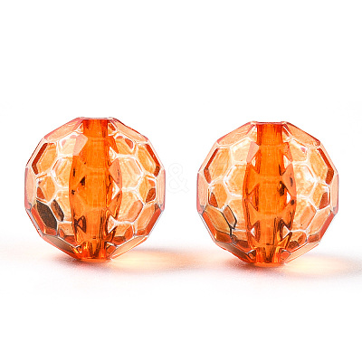 Transparent Acrylic Beads TACR-S154-10A-01-1